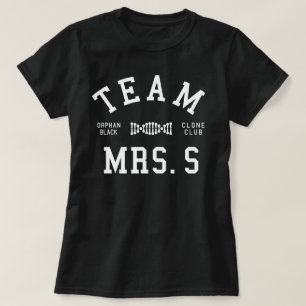 Camiseta Señora negra huérfana S del equipo