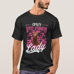 Camiseta Señora Panda Rojo Loca Panda Rojo