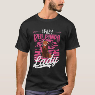 Camiseta Señora Panda Rojo Loca Panda Rojo