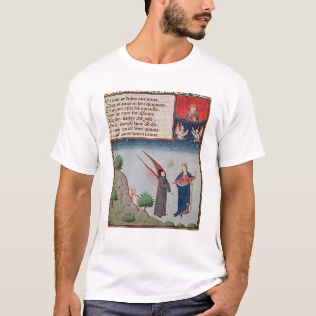 Camiseta Señora Philosophy lleva Boethius en vuelo (Anverso)