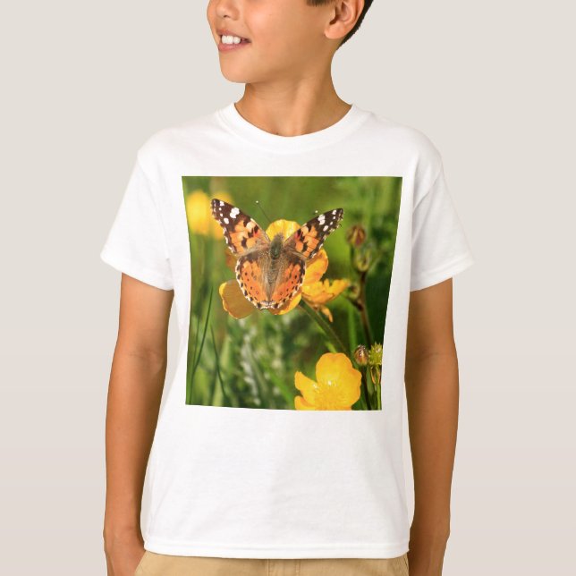 Camiseta Señora pintada Butterfly (Anverso)