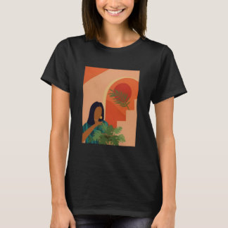 Camiseta señora planta simple y estética, mamá