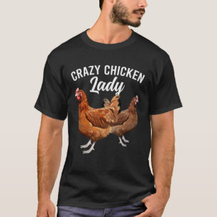 Camiseta Señora Pollo Loca Dueña de Pollos Mamá de Pollos P