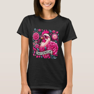 Camiseta Señora Pollo Loca Madre Pollo Granjera