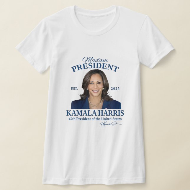Camiseta Señora Presidenta 47ª inauguración de Kamala Harri (Distribución)