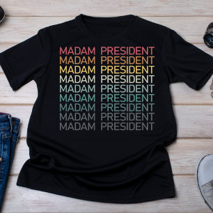 Camiseta Señora Presidenta Gradiente Texto Empoderamiento d