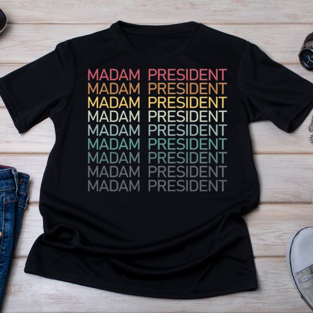 Camiseta Señora Presidenta Gradiente Texto Empoderamiento d (Subido por el creador)
