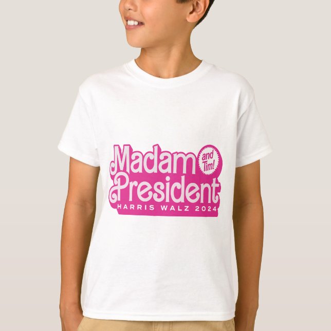 Camiseta Señora Presidenta (y Tim) Kamala Harris y Tim Wal (Anverso)