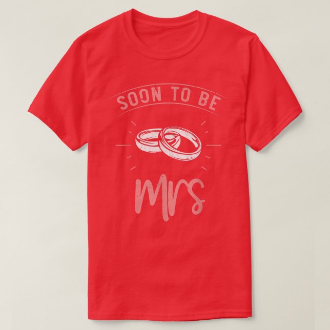 Camiseta Señora Pronto Fiesta de Despedida de Soltera Mujer (Diseño del anverso)
