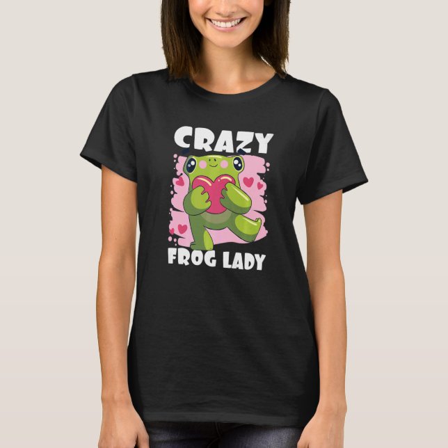 Camiseta Señora Rana Loca con Ranas (Anverso)