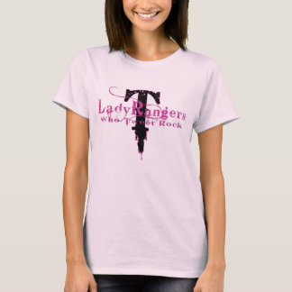 CAMISETA SEÑORA RANGERS WHO TWEET ROCK - PINK/BLACK
