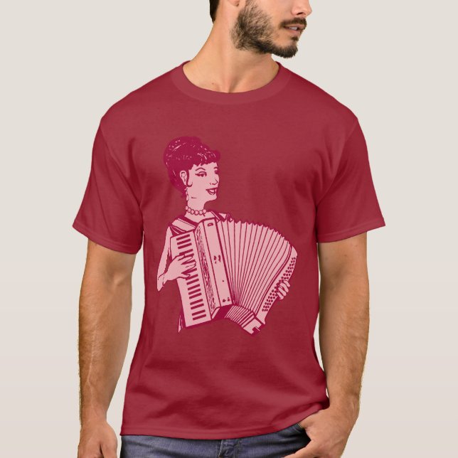 Camiseta Señora retra del acordeón (Anverso)