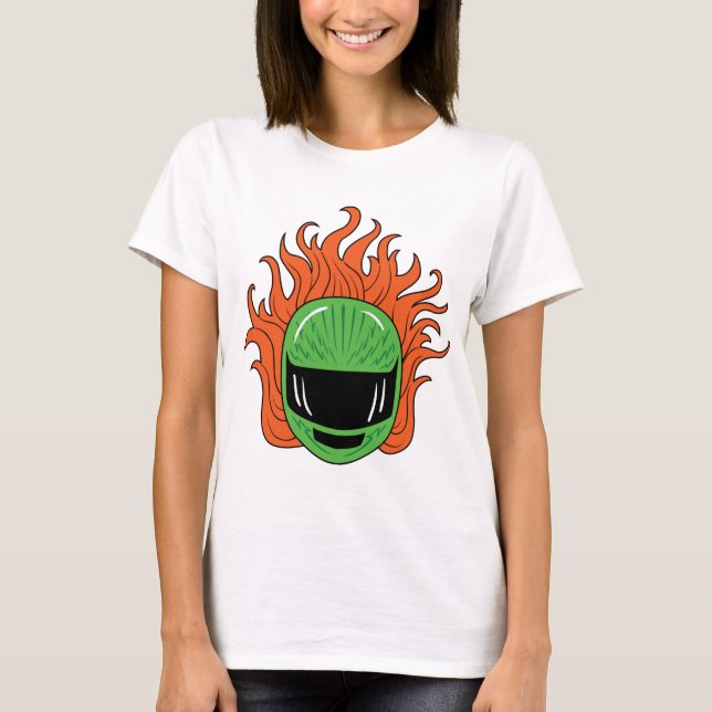 Camiseta Señora Rider - verde (Anverso)
