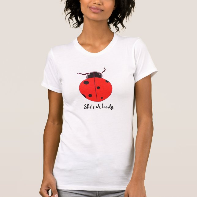 Camiseta Señora roja Bug Statement Shirt (Anverso)