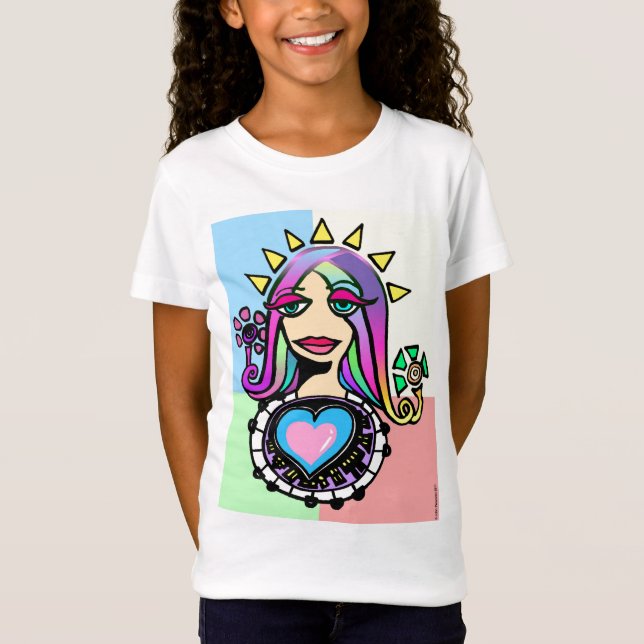 Camiseta Señora Sunshine Heart: Versión 3 (Anverso)