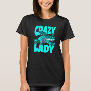 Camiseta Señora Tortuga Loca  Tortugas Marinas Encargada de