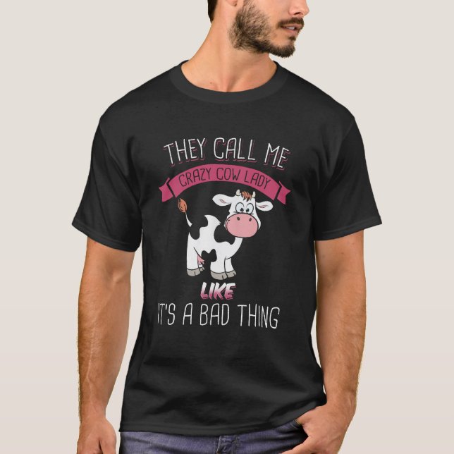 Camiseta Señora Vaca Loca Como Cosa Mala (Anverso)