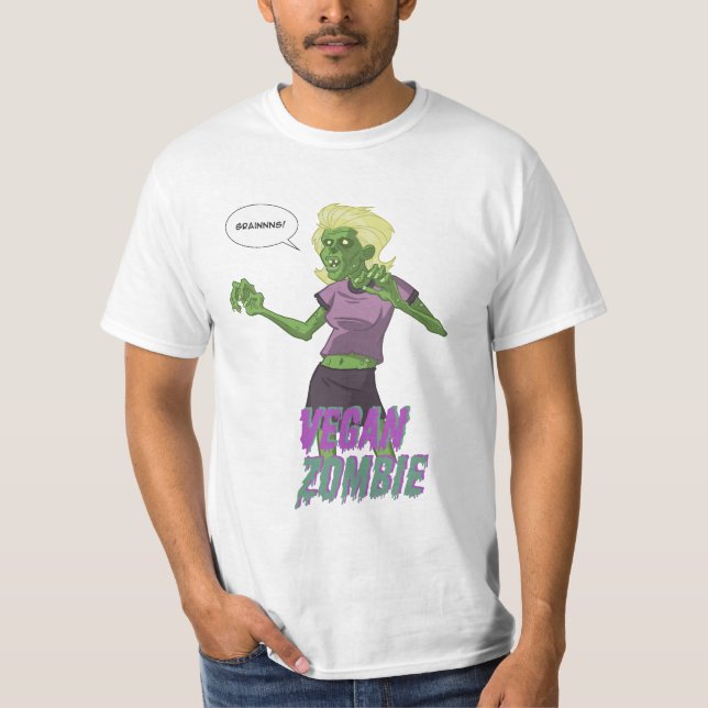 Camiseta Señora Vegan Zombie (Anverso)