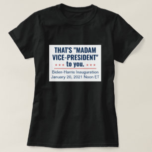 Camiseta Señora Vicepresidenta Kamala Harris Biden 2021