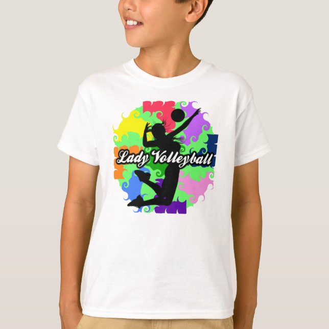 Camiseta Señora Volleyball Graphic T-Shirt de los niños (Anverso)