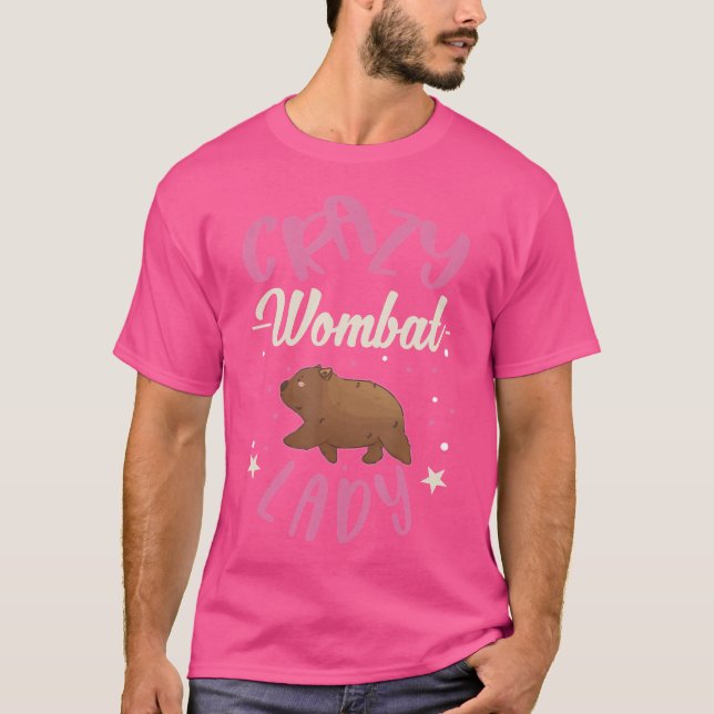 Camiseta Señora Wombat Loca Chica Wombat (Anverso)