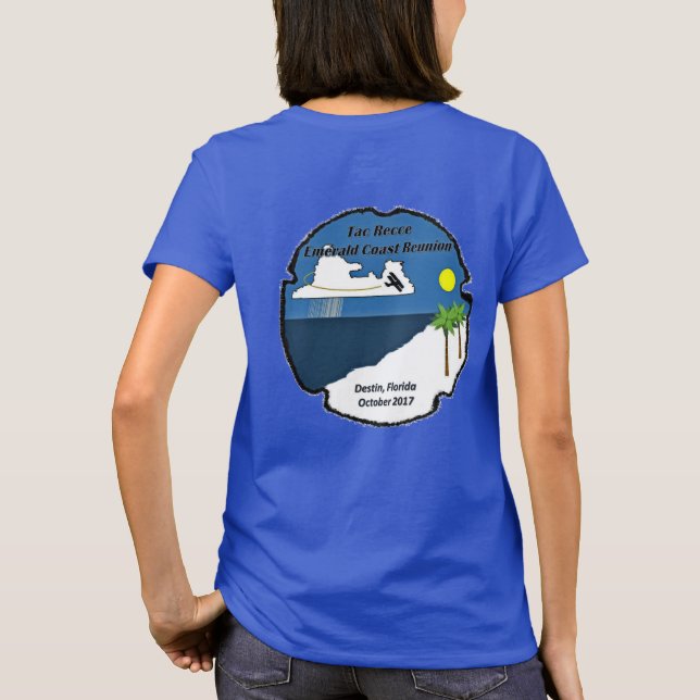 Camiseta Señoras #1 del Tac Recce -- De la playa de la (Reverso)