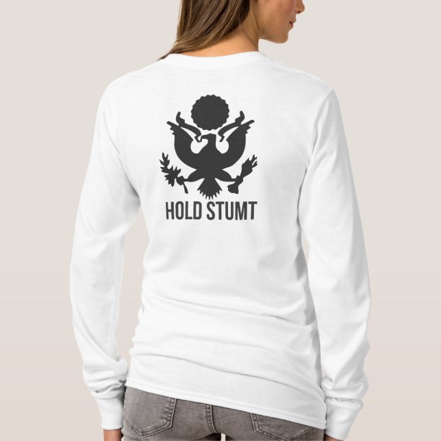 Camiseta Señoras de la sudadera con capucha del AB (Reverso)