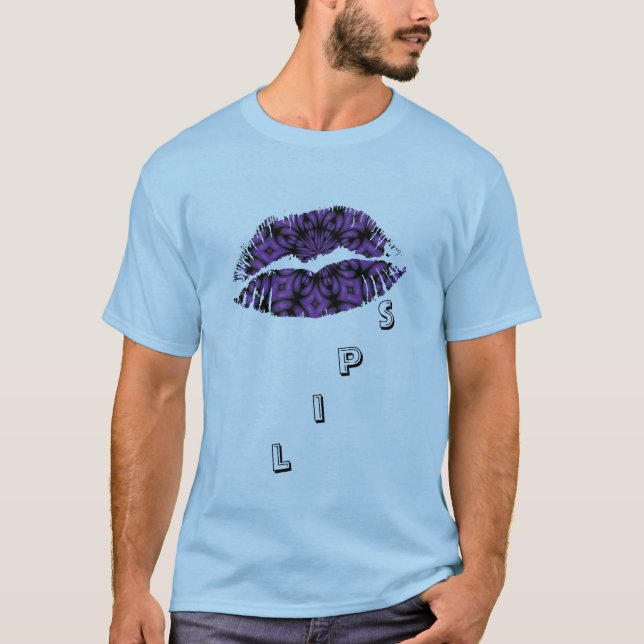 Camiseta Señoras de los labios calientes Manga de cierre AA (Anverso)