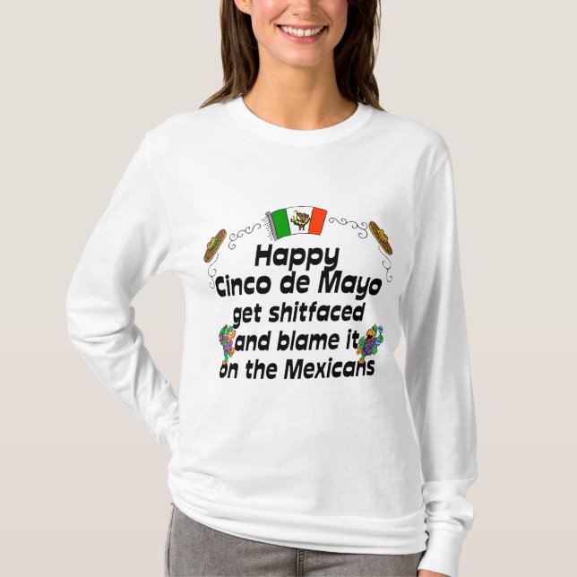 Camiseta Señoras divertidas de Cinco de Mayo (Anverso)