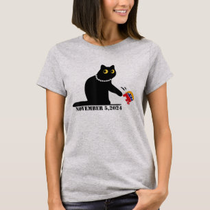 Camiseta Señoras divertidas de gatos para Kamala Harris 202
