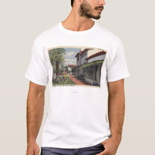 Camiseta Señoras en desgaste del verano en la plaza