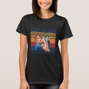 Camiseta Señoras Gatas sin Hijos Votan Roise La Reverenda M