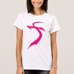 Camiseta Señoras rosadas T del logotipo de TPS