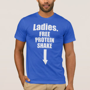 Camiseta Señoras. Sacudida libre de la proteína