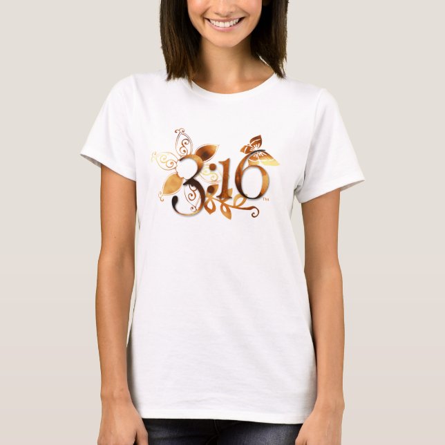 Camiseta Señoras T de la firma del 3:16 (Anverso)