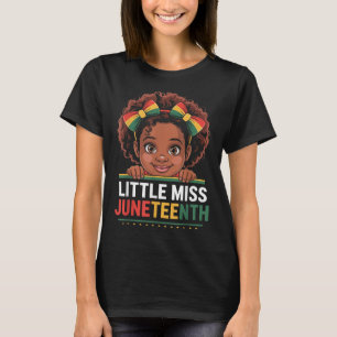 Camiseta Señorita Juneteenth Libertad Negra Americana Afric