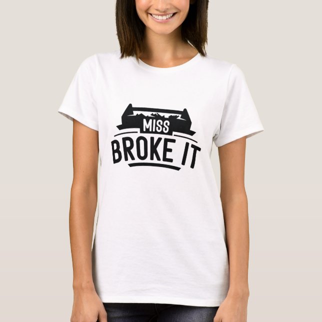 Camiseta Señorita Lo Rompió (Anverso)