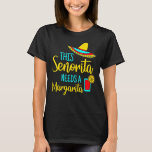 Camiseta Senorita Margarita México Fiesta Cinco De Mayo 2