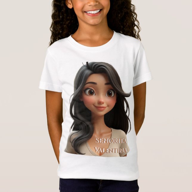 Camiseta Senorita Valentina: Radiant Charm and Warmth (Anverso)