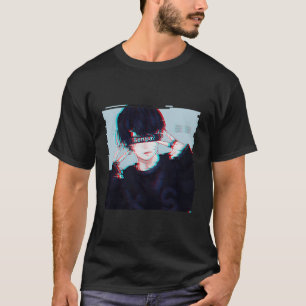 Camiseta Senpai Anime Guy Aesthetic Vaporwave Kpop Korean M