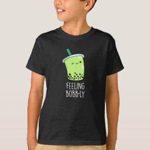 Camiseta Sensación Bobb-ly Funny Boba Tea Pun Dark BG
