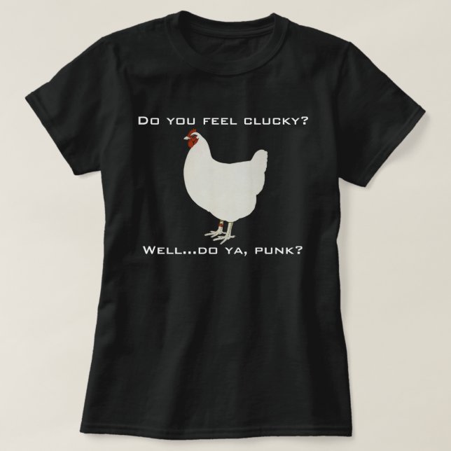 Camiseta Sensación Clucky (Diseño del anverso)