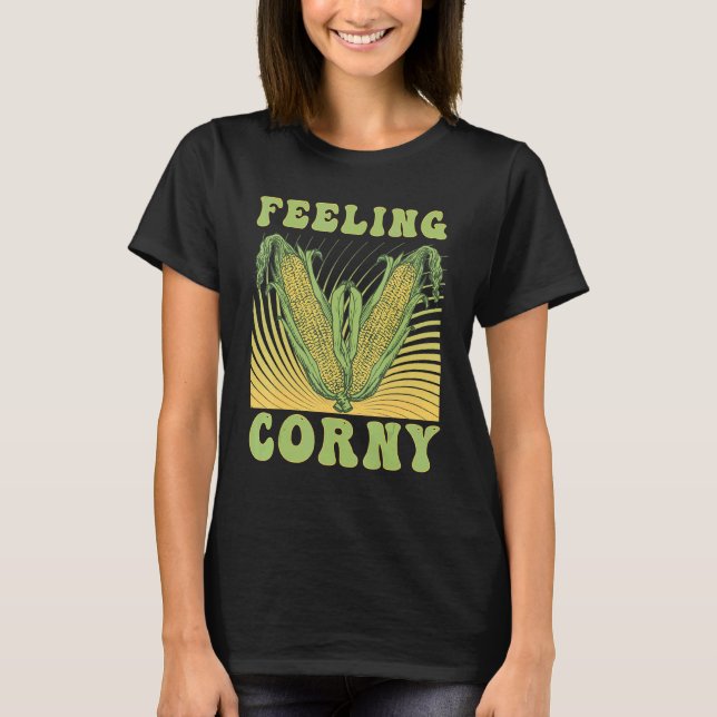 Camiseta Sensación de Corny Corn Pun 1 (Anverso)