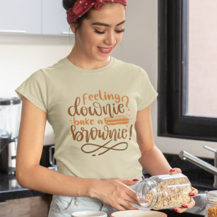 Camiseta Sensación de Downie Bake Brownie Pastry Cita Letra