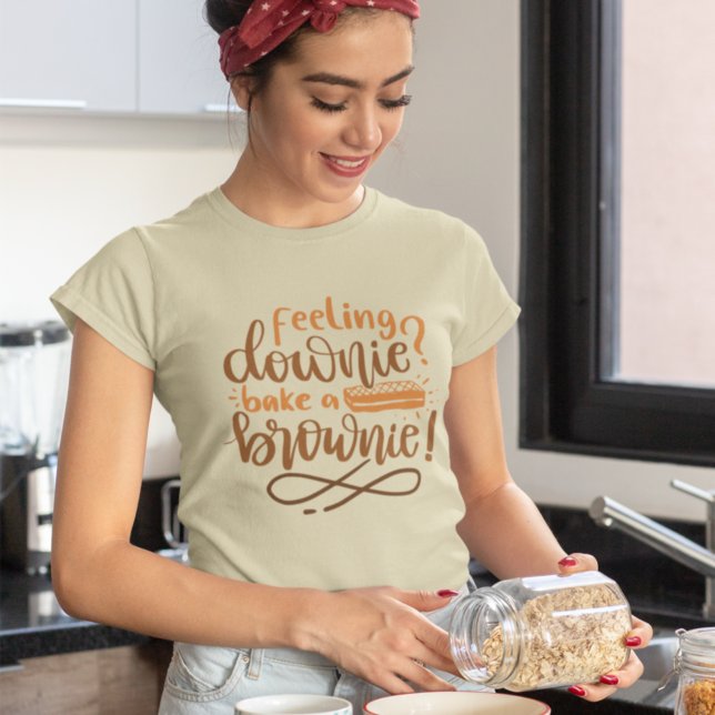 Camiseta Sensación de Downie Bake Brownie Pastry Cita Letra (Subido por el creador)