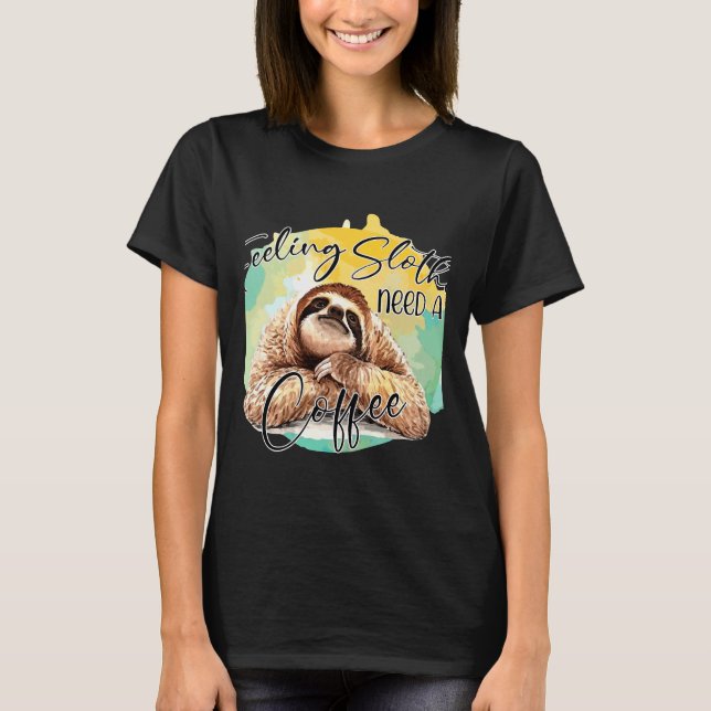 Camiseta Sensación De Eslora Necesidad De Un Café Activo (Anverso)
