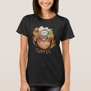 Camiseta Sensación De Eslora Necesidad De Un Café Caer En E