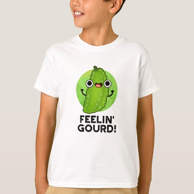 Camiseta Sensación De Gourd Graciosa Sensación Buena Veggie (Anverso)