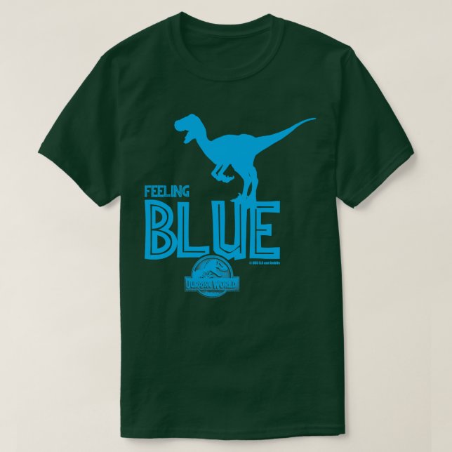 Camiseta Sensación de mundo azul (Diseño del anverso)
