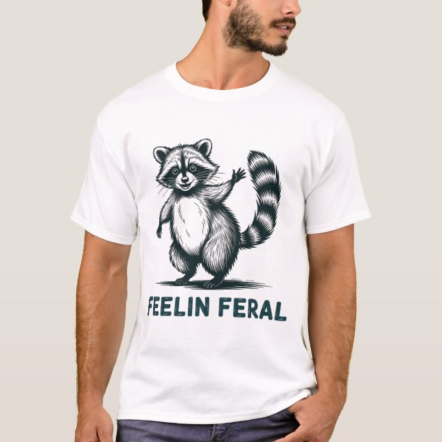 Camiseta Sensación de Racoon Feral (Anverso)